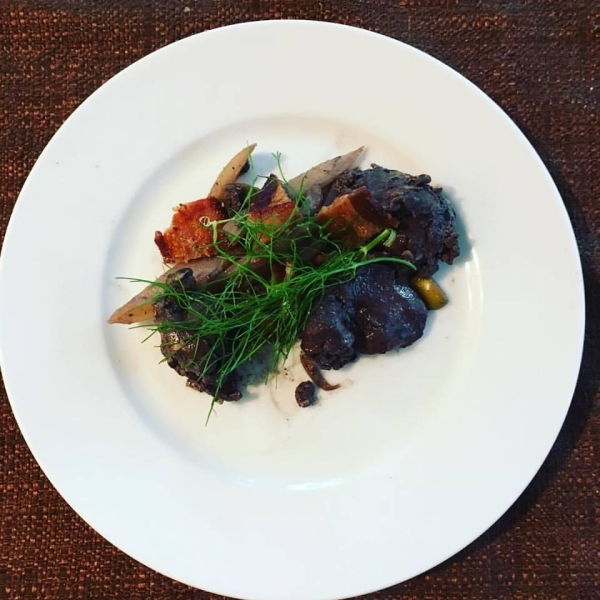 Chicken Livers with Red Wine and Bacon