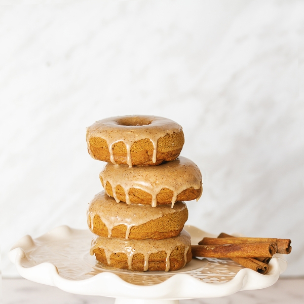 Gluten-Free Vegan Pumpkin Spice Donuts