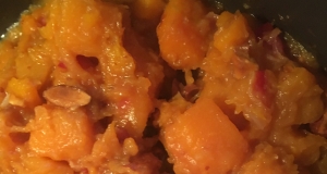 Butternut Squash With Cranberries and Almonds