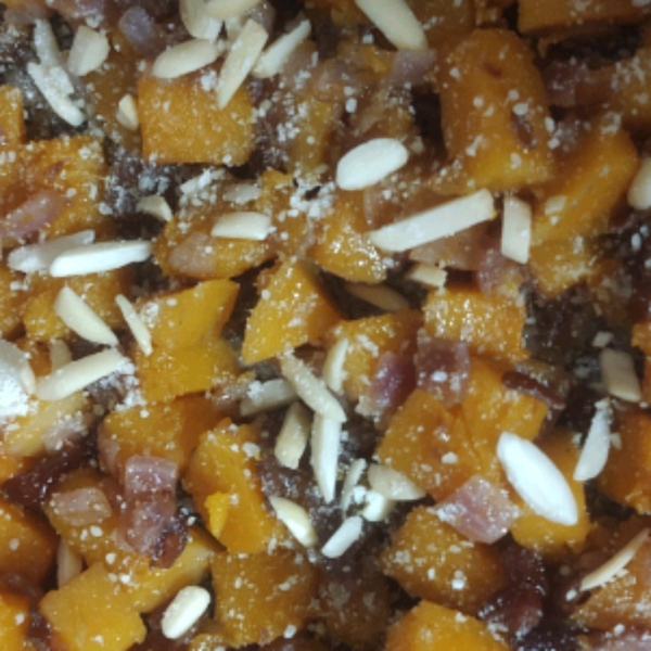 Butternut Squash With Cranberries and Almonds