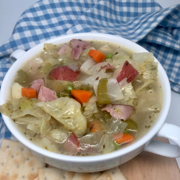 Hearty Cabbage and Ham Soup