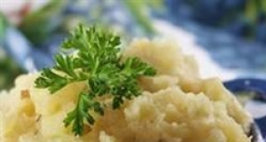 Yukon Gold Mashed Potatoes with Roasted Shallots