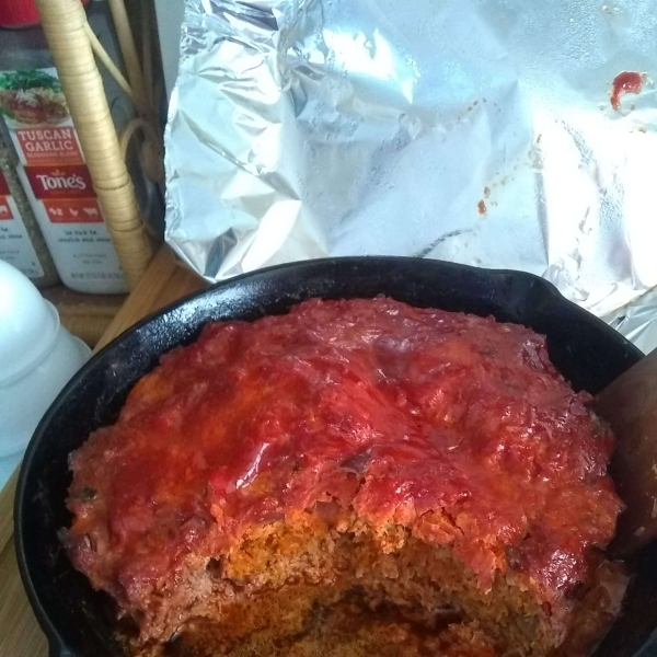 Ethan's Hungry Man's Cast Iron Meatloaf
