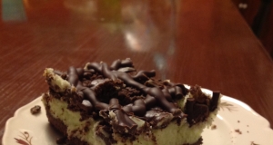 St. Patrick's Chocolate & Mint Cheesecake Bars