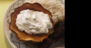 Golden Baked Acorn Squash