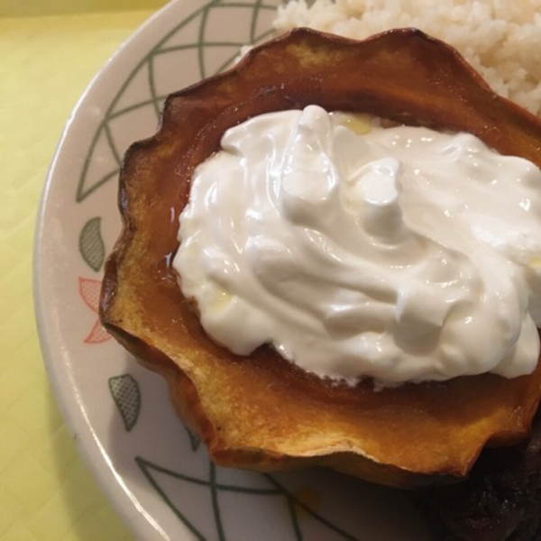 Golden Baked Acorn Squash