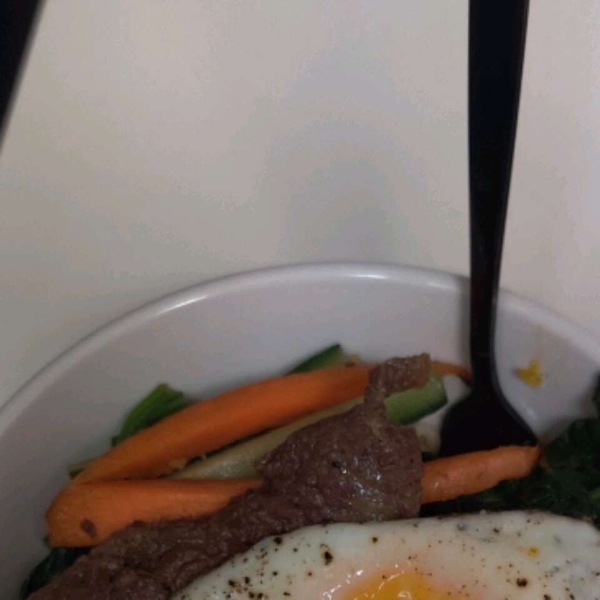 Bibimbap (Korean Rice With Mixed Vegetables)