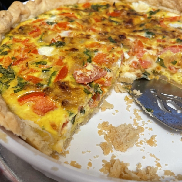 Caprese Quiche