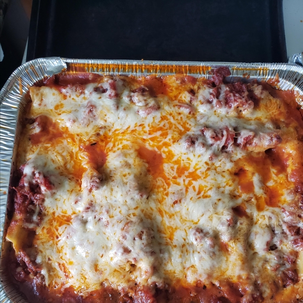 Cheese Stuffed Manicotti