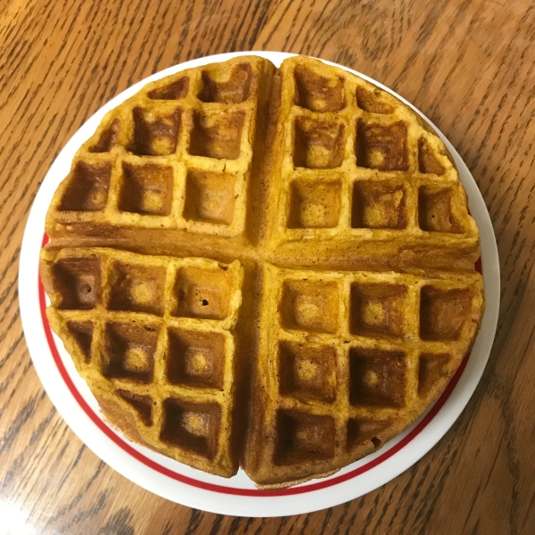 Perfect Pumpkin Spice Waffles