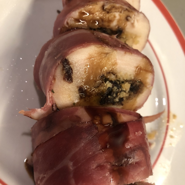 Prosciutto-Wrapped Cherry-Stuffed Chicken Breasts