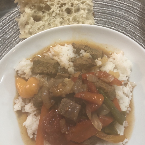 Slow-Cooker Pepper Steak