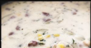 New Orleans Corn Bisque with Smoked Sausage