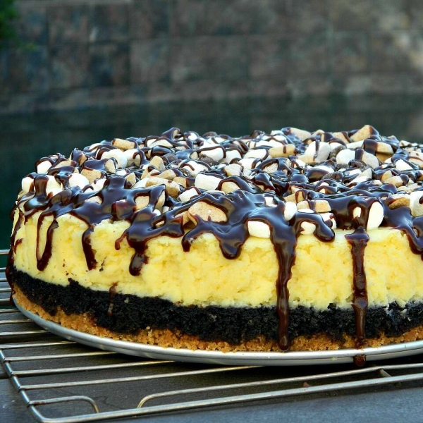 S'mores Pieces Cheesecake