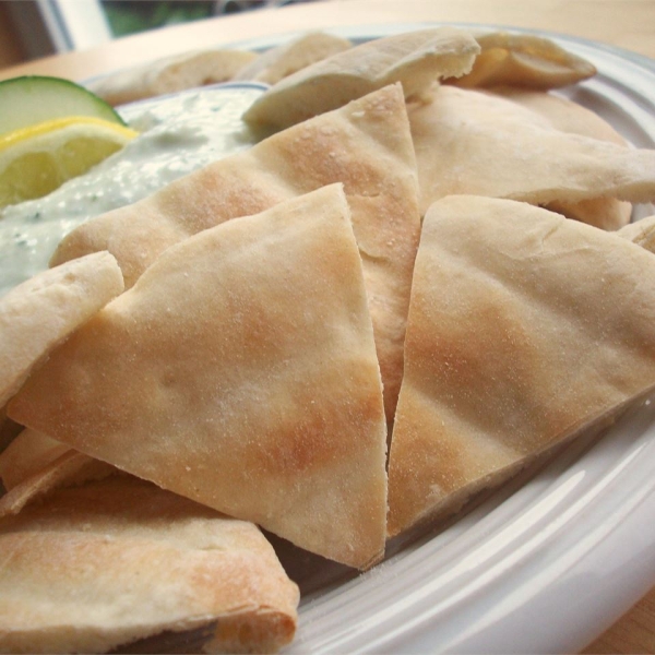 Baked Pita Triangles