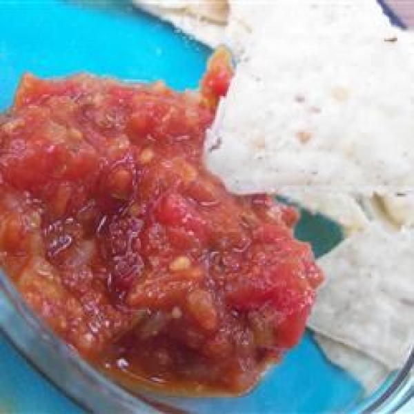 Sweet and Mild Cooked Tomato Salsa