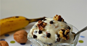 Banana Chocolate Walnut Frozen Yogurt