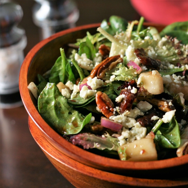 Cherry, Pear, and Pecan Salad
