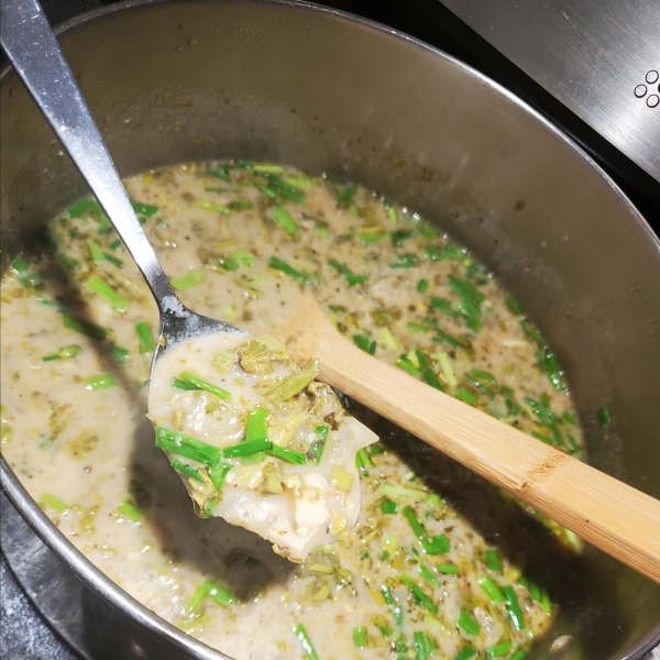 Cream of Fiddlehead Soup