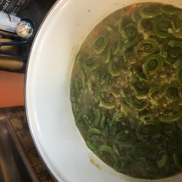 Cream of Fiddlehead Soup