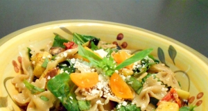 Greek Pasta Salad with Roasted Vegetables and Feta