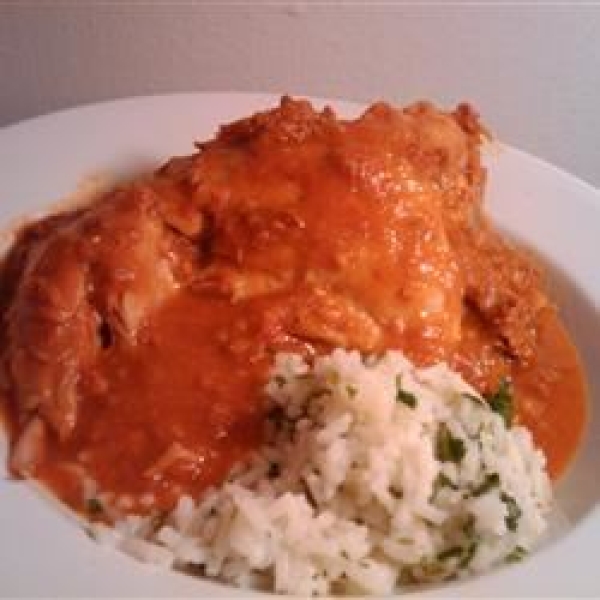 Chicken with Red Chile Sauce and Sausage (Pollo con Salsa Rojo y Chorizo)