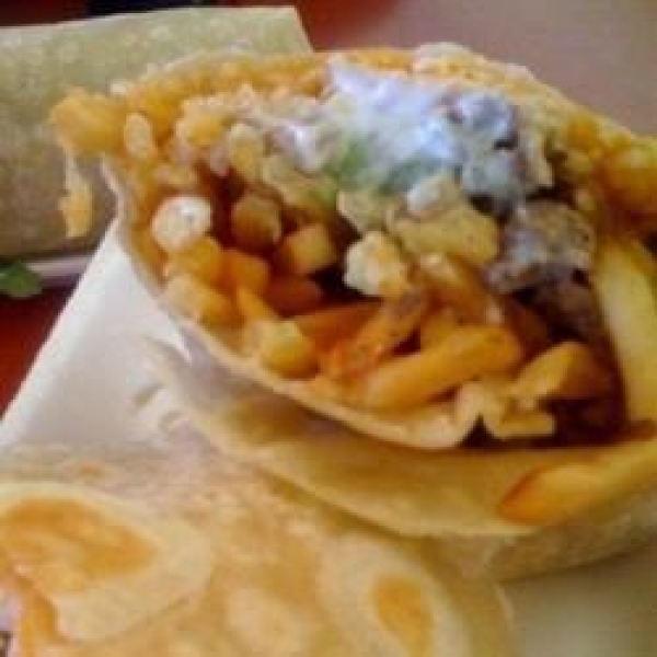 California-Style Carne Asada Burritos with Fries