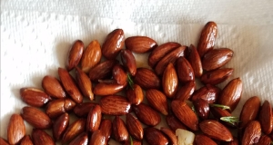 Rosemary and Garlic Infused Oven Roasted Almonds