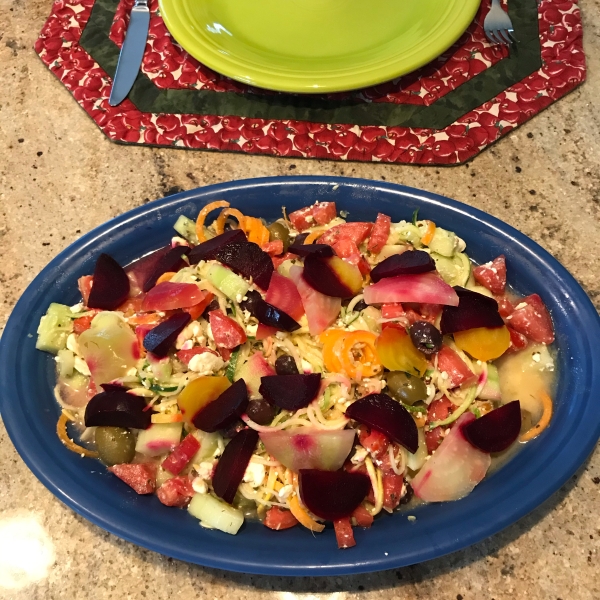 Greek Zoodle Salad