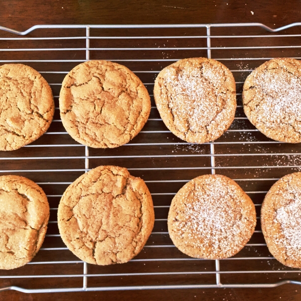 Healthier Big Soft Ginger Cookies