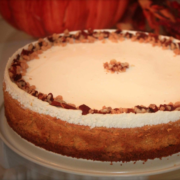 Best Pumpkin Pecan Cheesecake