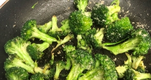 Garlic Roasted Broccoli with Parmesan Cheese