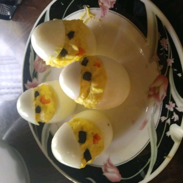 Easter Chick Deviled Eggs