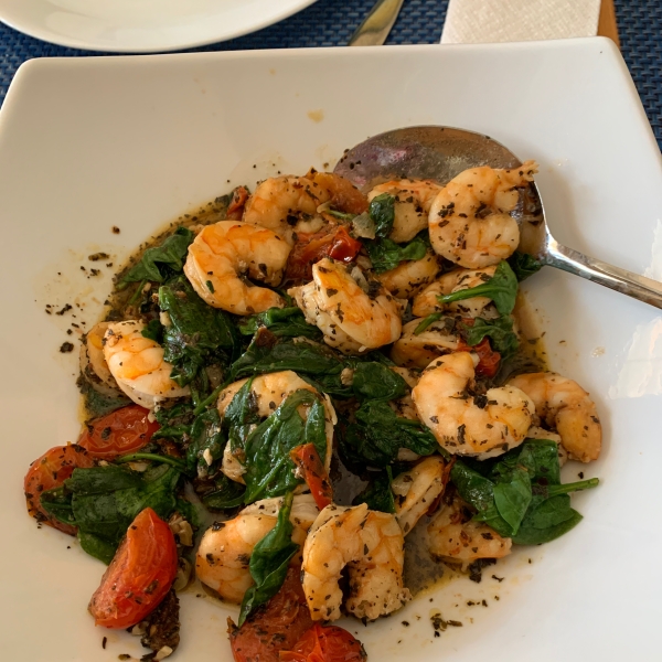 My Special Shrimp Scampi Florentine