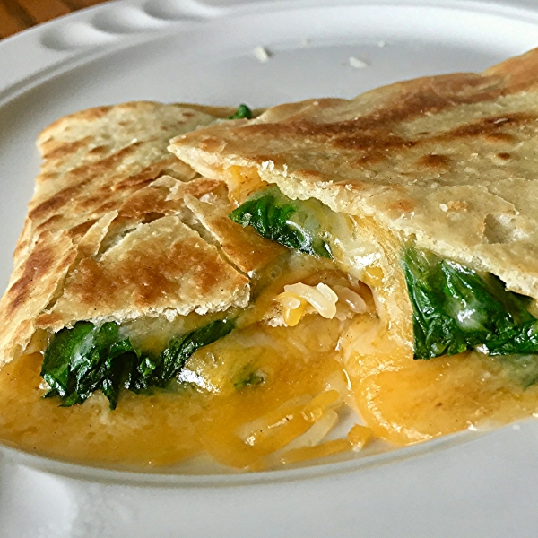 Spinach Whole Wheat Quesadillas