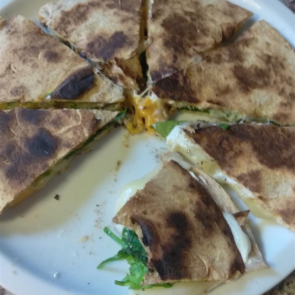 Spinach Whole Wheat Quesadillas