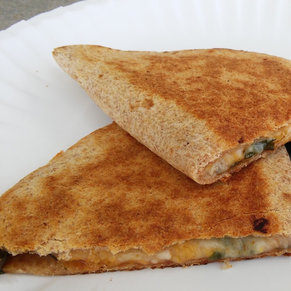 Spinach Whole Wheat Quesadillas