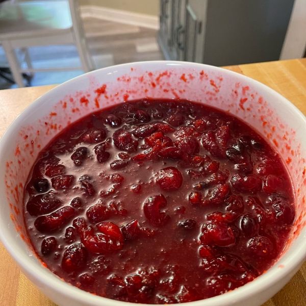 Brandied Orange and Cranberry Sauce