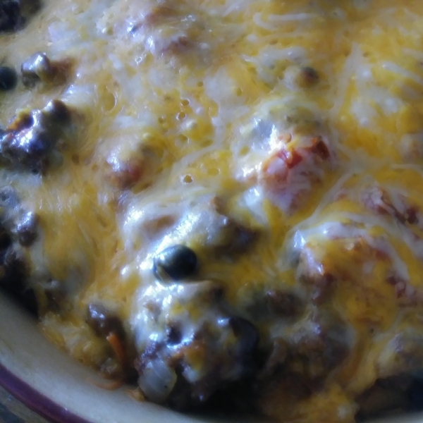 Enchilada Casserole with Red Guajillo Chile Sauce