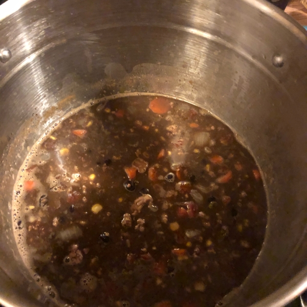 Spicy Black Bean Vegetable Soup