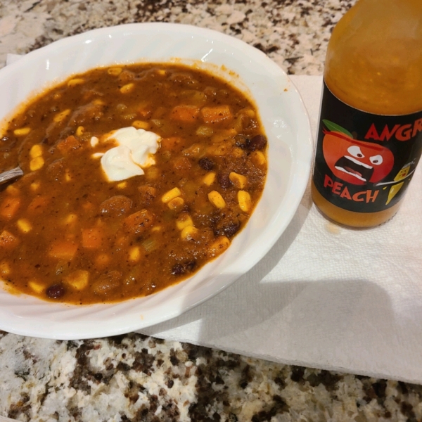 Spicy Black Bean Vegetable Soup