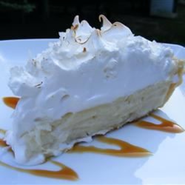 Coconut Marshmallow Cream Meringue Pie