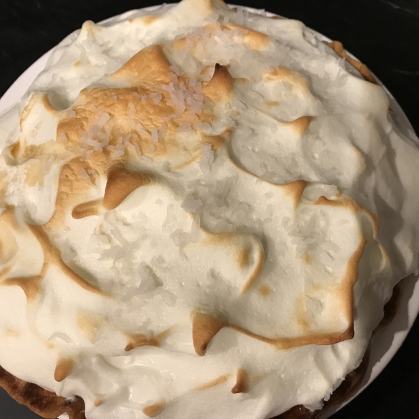 Coconut Marshmallow Cream Meringue Pie