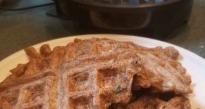 Zucchini Oatmeal Waffles