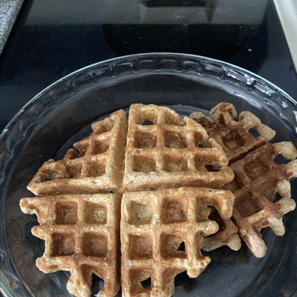 Zucchini Oatmeal Waffles