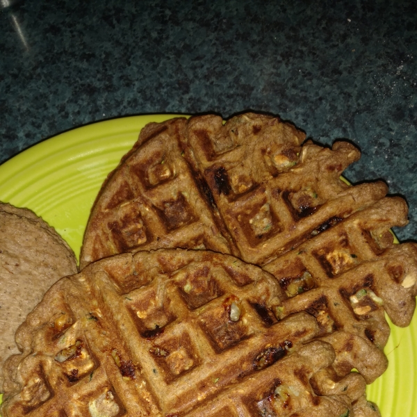 Zucchini Oatmeal Waffles