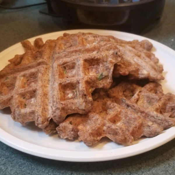 Zucchini Oatmeal Waffles