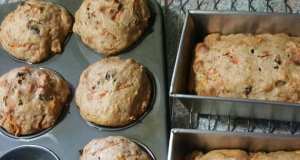 Dark Carrot Raisin Muffins