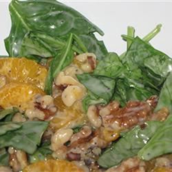 Spinach Salad with Poppy Seed Dressing