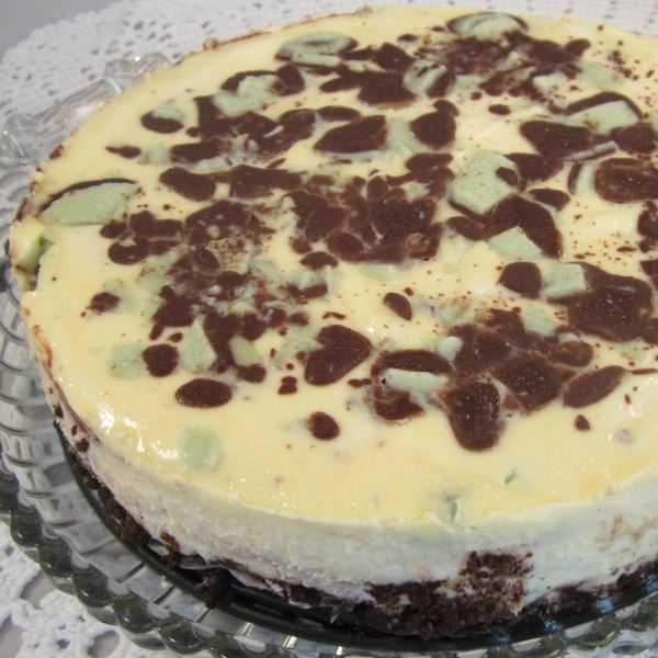 Chocolate Mint Cheese Pie